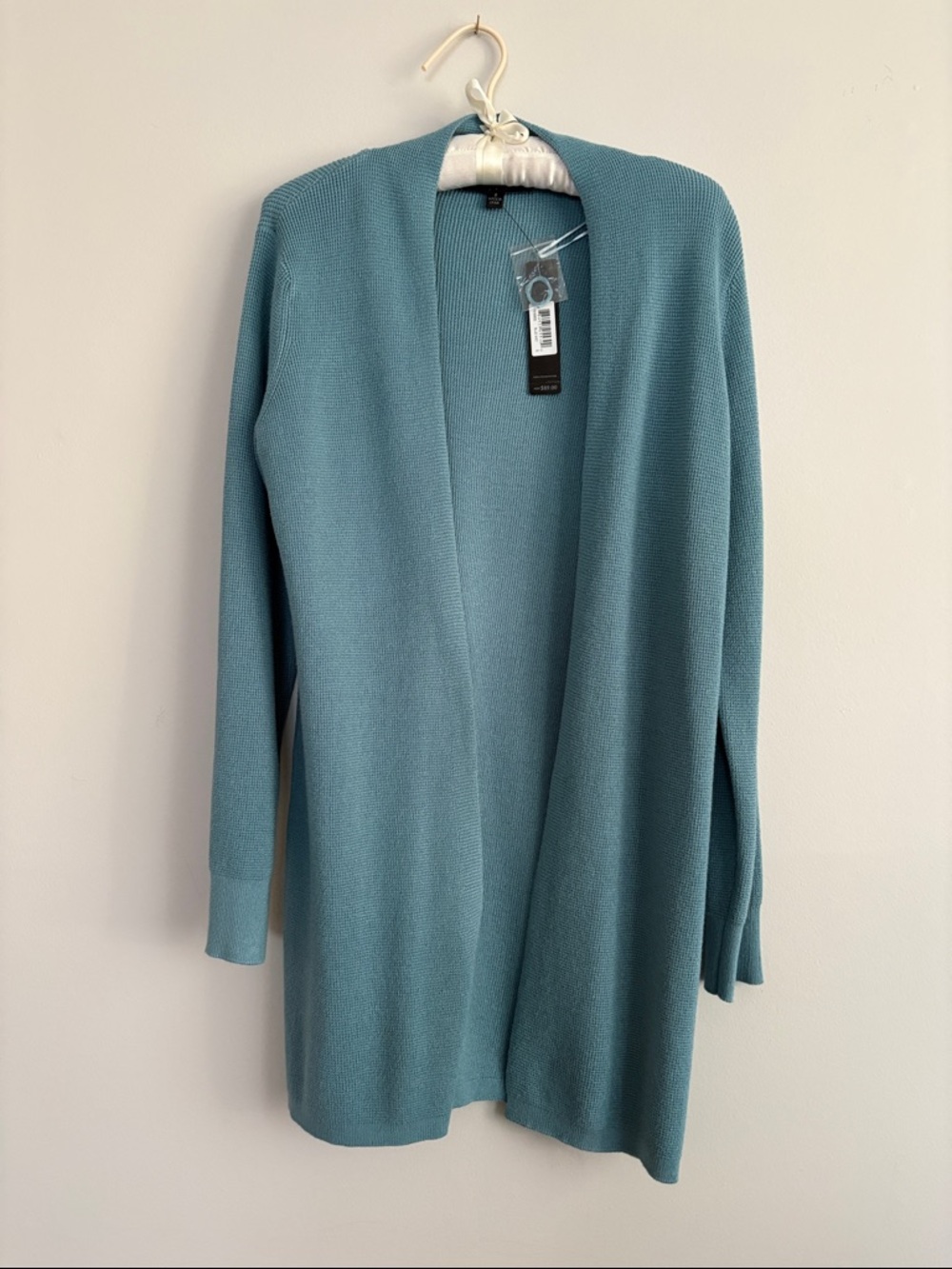 Cyrus Teal Open-Front Women's Cardigan